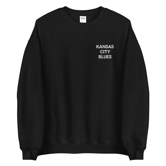 KANSAS CITY BLUES Embroidered Crewneck